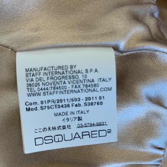 DSquared2 Silk Beige Evening Gown - Picture 7 of 10